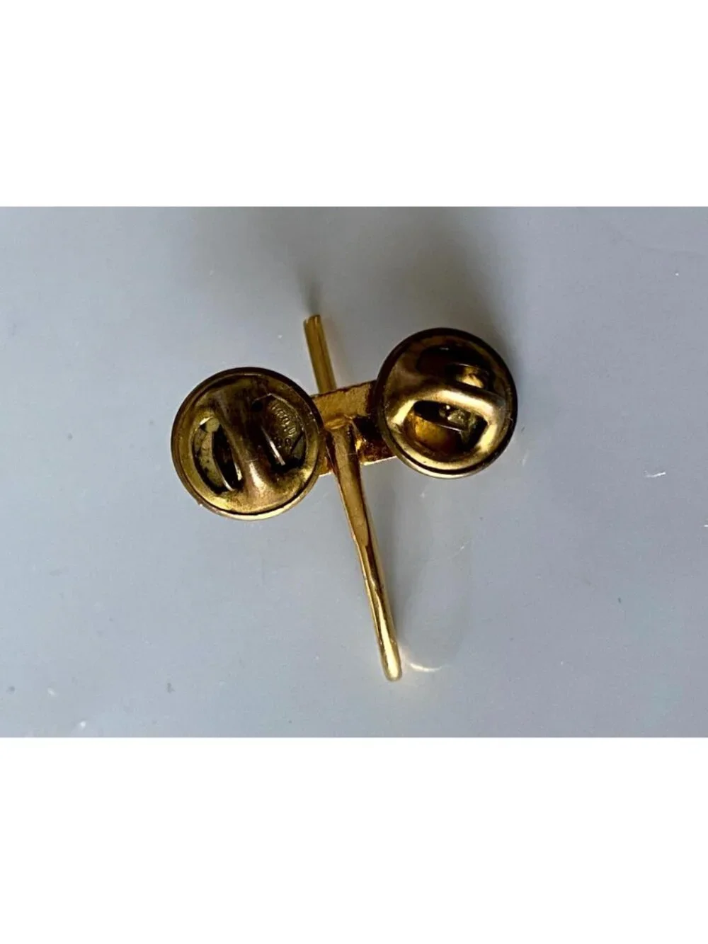 Vintage Military Mens' Lapel Pin Rectangle w/ Hanging Hook